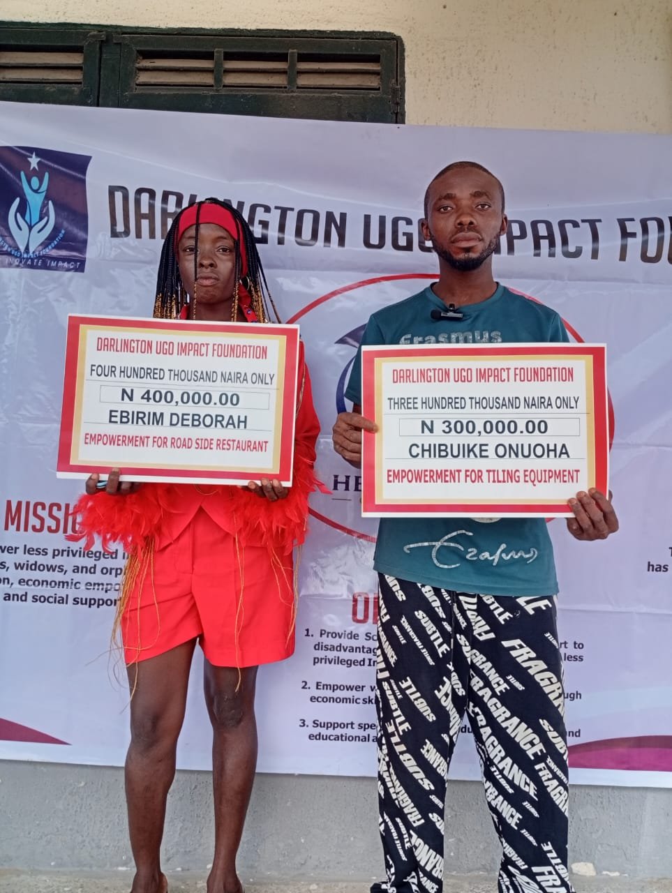 Economic empowerment grant beneficiaries